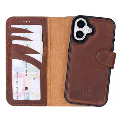 Magic iPhone 17 Detachable Leather Wallet Case – Core Palette