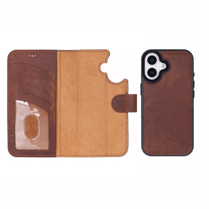 Magic iPhone 17 Detachable Leather Wallet Case – Core Palette