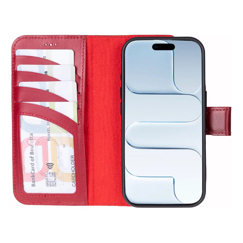 Magic iPhone 17 Detachable Leather Wallet Case
