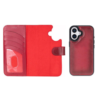 Magic iPhone 17 Detachable Leather Wallet Case – Core Palette