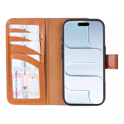 Magic iPhone 17 Detachable Leather Wallet Case – Core Palette