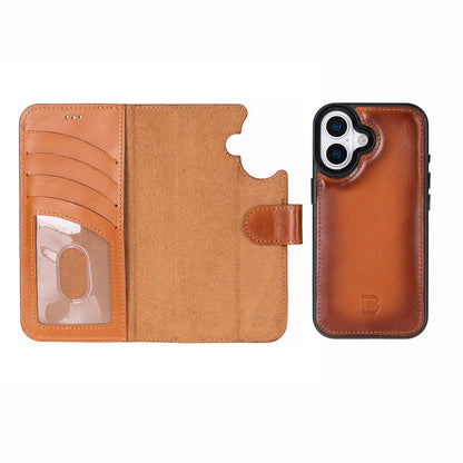 Magic iPhone 17 Detachable Leather Wallet Case – Core Palette