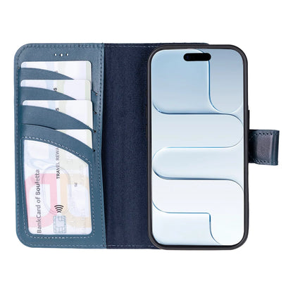 Magic iPhone 17 Detachable Leather Wallet Case – Core Palette