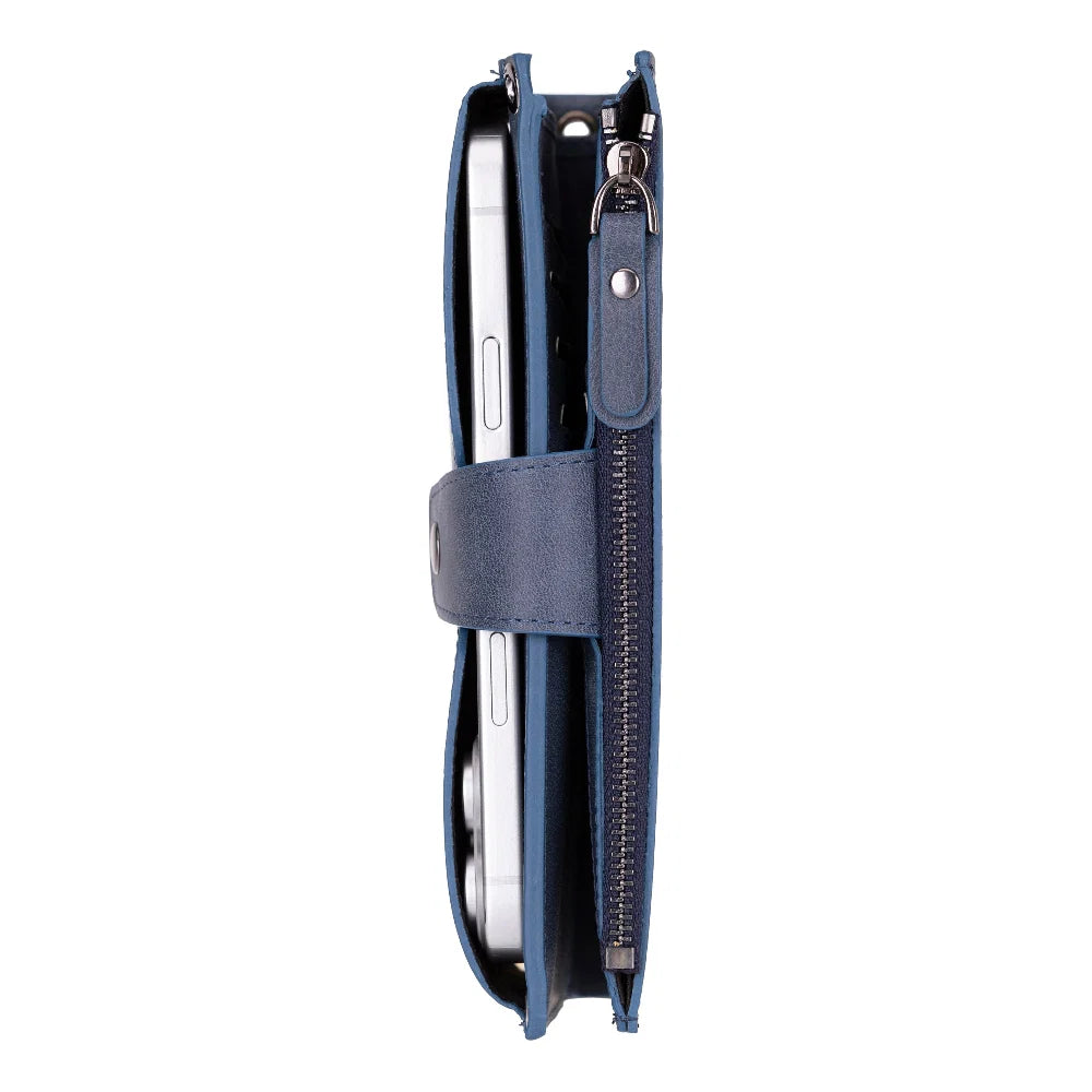 Lozan Strap Leather Crossbody Wallet