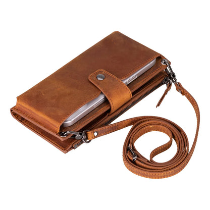 Lozan Leather Phone Crossbody Wallet