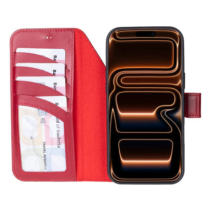 Magic iPhone 17 Pro Detachable Leather Wallet Case – Core Palette