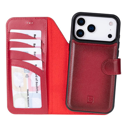 Magic iPhone 17 Pro Detachable Leather Wallet Case – Core Palette
