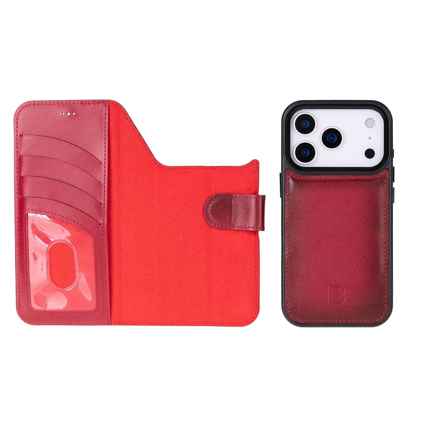Magic iPhone 17 Pro Detachable Leather Wallet Case