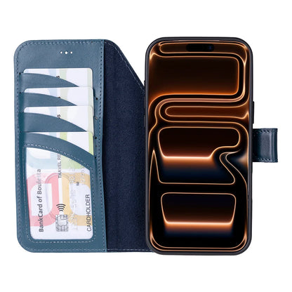 Magic iPhone 17 Pro Detachable Leather Wallet Case – Core Palette