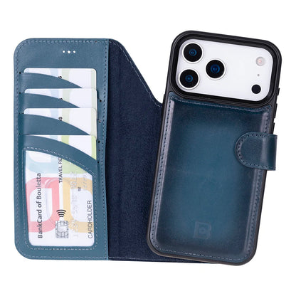Magic iPhone 17 Pro Detachable Leather Wallet Case – Core Palette
