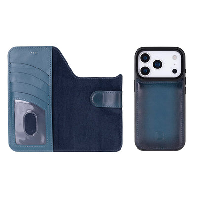 Magic iPhone 17 Pro Detachable Leather Wallet Case – Core Palette