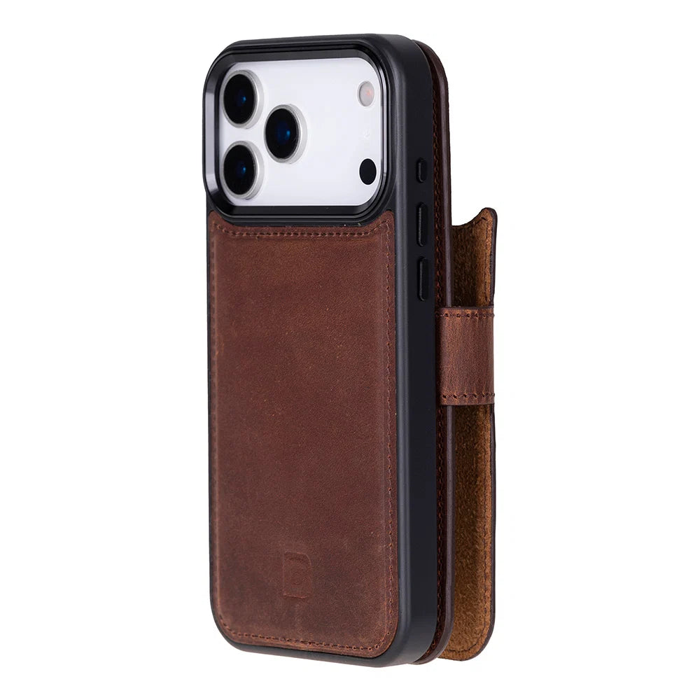 Magic iPhone 17 Pro Detachable Leather Wallet Case