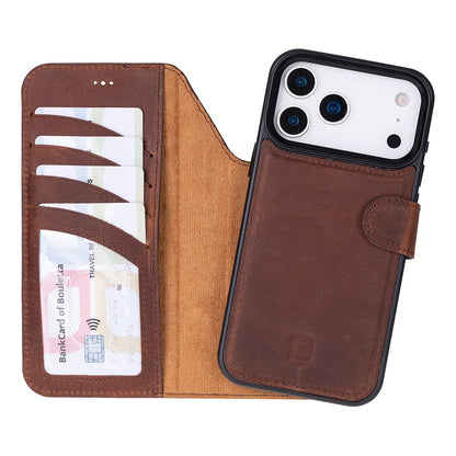 Magic iPhone 17 Pro Detachable Leather Wallet Case – Core Palette