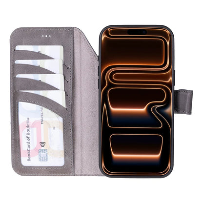 Magic iPhone 17 Pro Max Detachable Leather Wallet Case – Core Palette