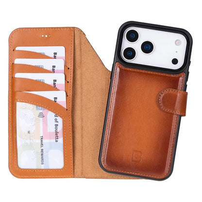 Magic iPhone 17 Pro Max Detachable Leather Wallet Case – Core Palette