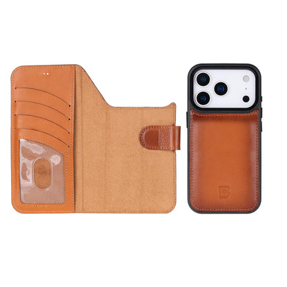 Magic iPhone 17 Pro Max Detachable Leather Wallet Case – Core Palette