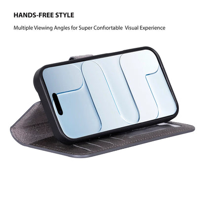 Magic iPhone 17 Detachable Leather Wallet Case – Core Palette