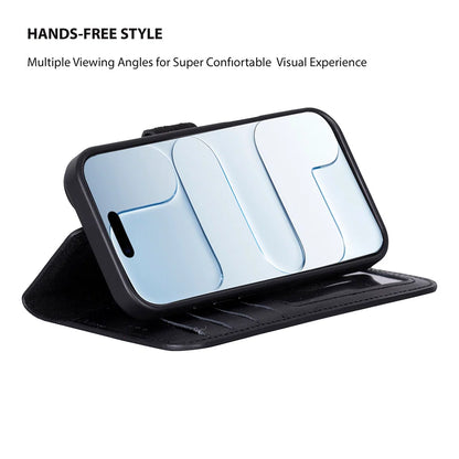 Magic iPhone 17 Detachable Leather Wallet Case – Core Palette