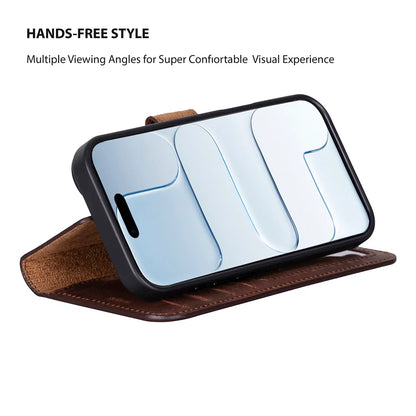 Magic iPhone 17 Detachable Leather Wallet Case – Core Palette