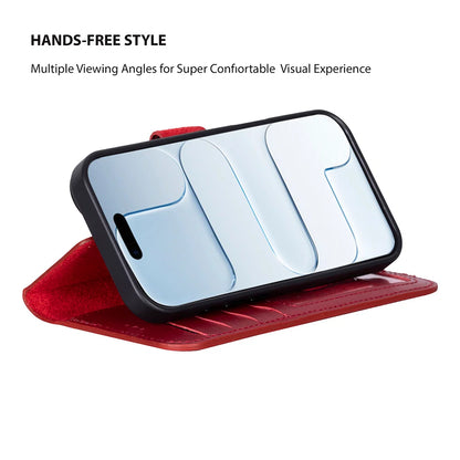 Magic iPhone 17 Detachable Leather Wallet Case – Core Palette