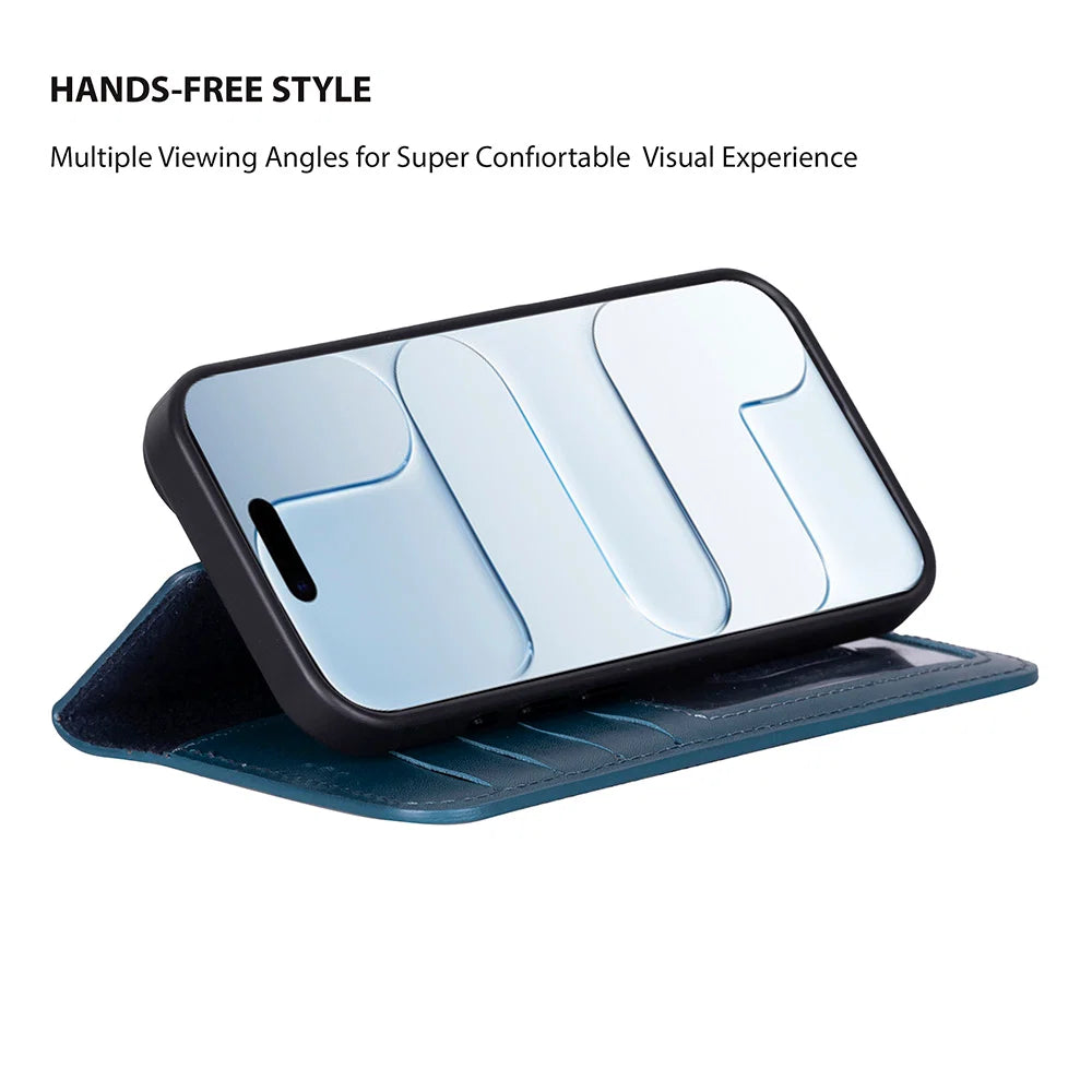 Magic iPhone 17 Detachable Leather Wallet Case