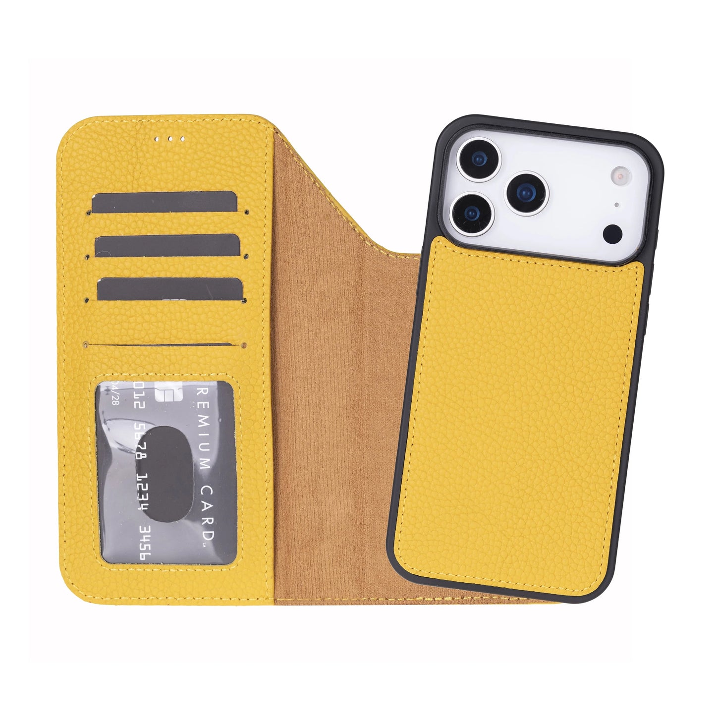 Magic iPhone 17 Pro Max Leather Detachable Wallet Case