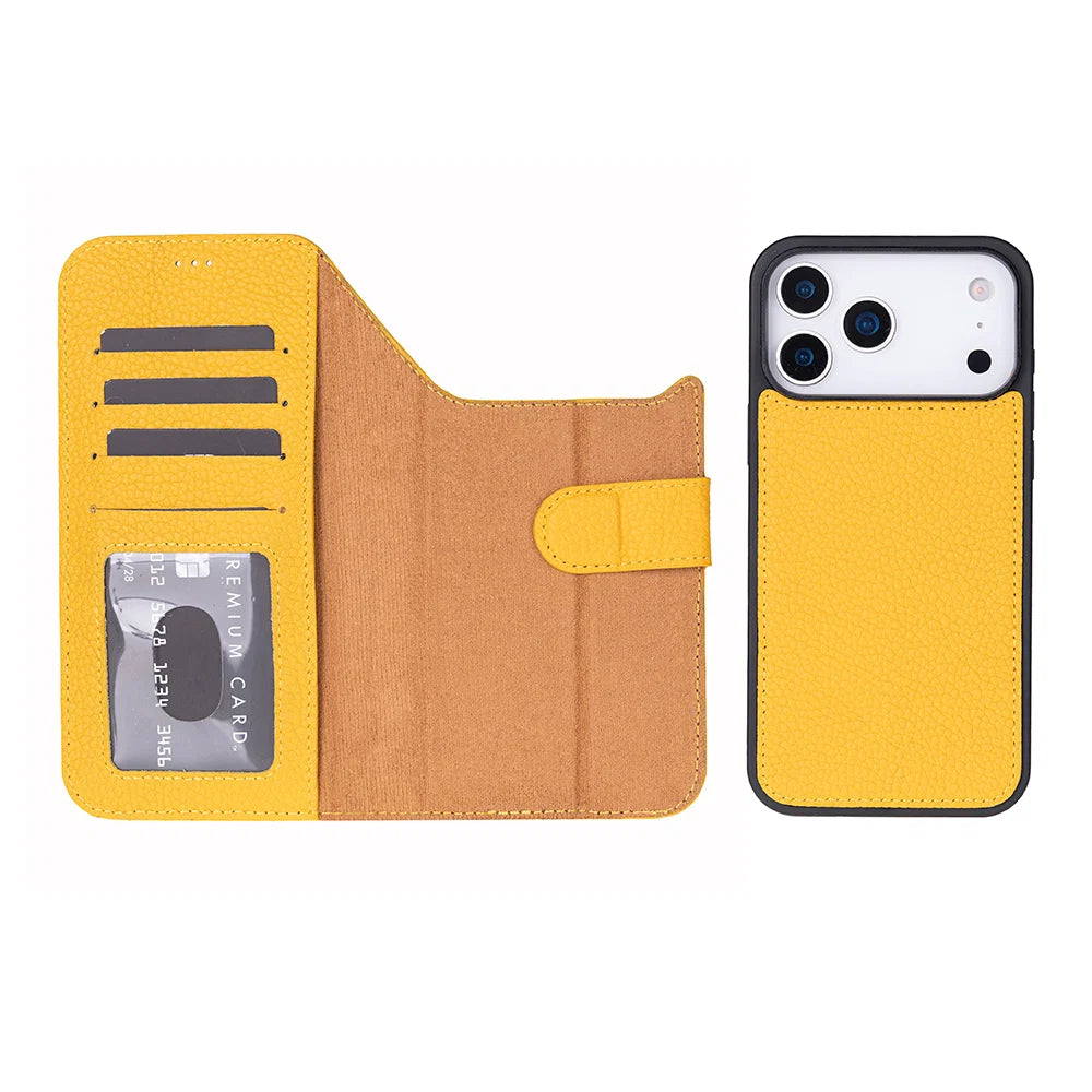 Magic iPhone 17 Pro Leather Detachable Wallet Case