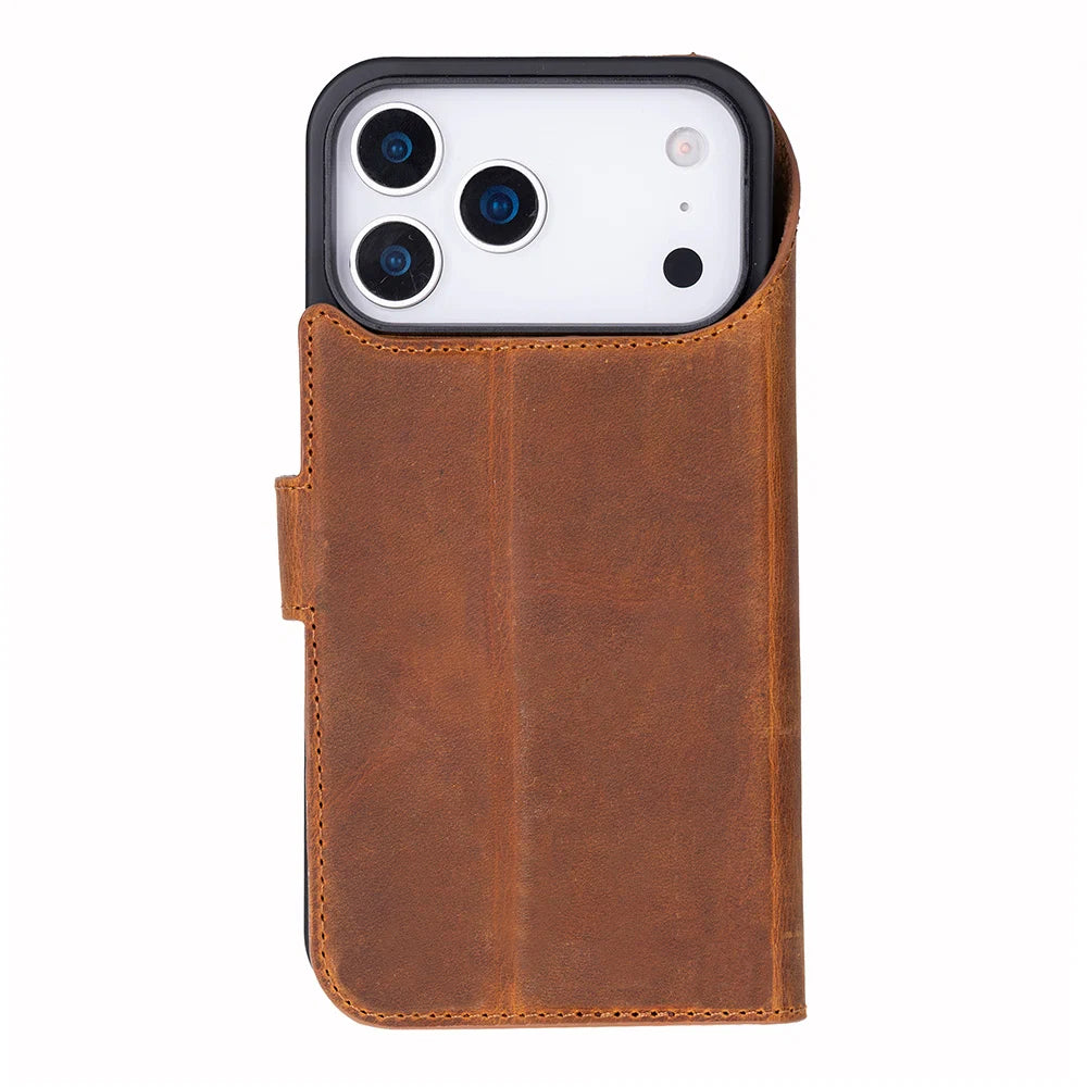 Magic iPhone 17 Pro Leather Detachable Wallet Case