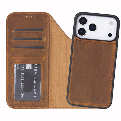 Magic iPhone 17 Pro Detachable Leather Wallet Case – Expanded Palette