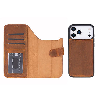 Magic iPhone 17 Pro Detachable Leather Wallet Case – Expanded Palette