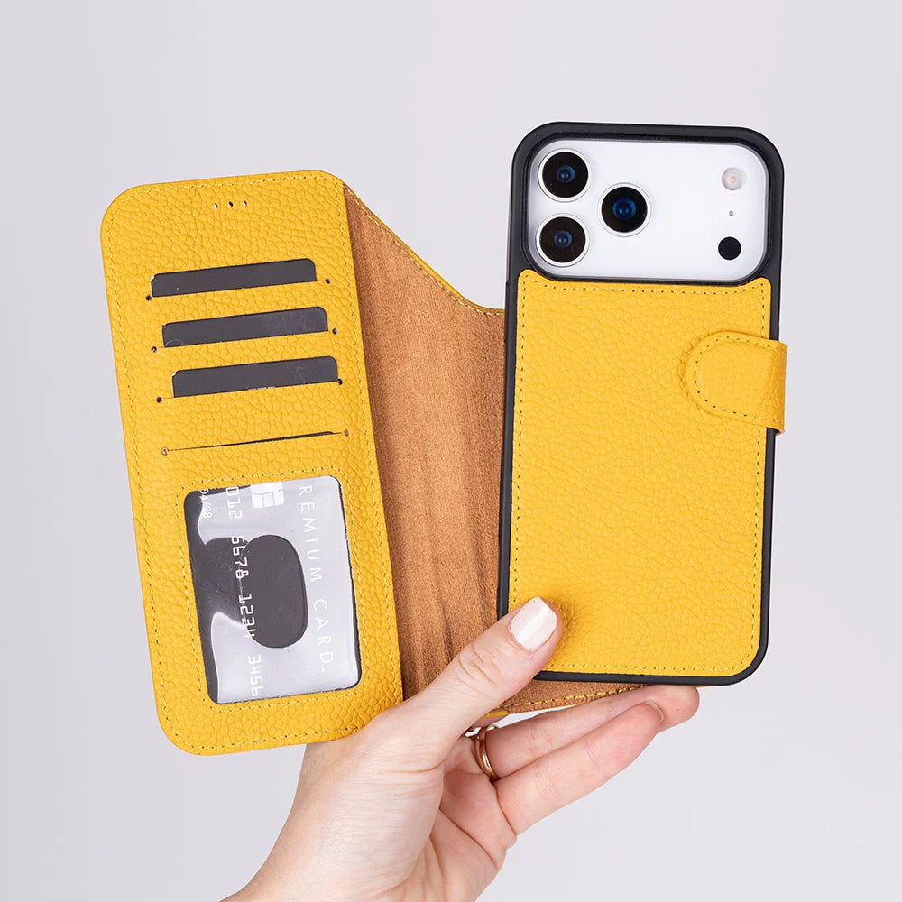 Magic iPhone 17 Pro Max Leather Detachable Wallet Case