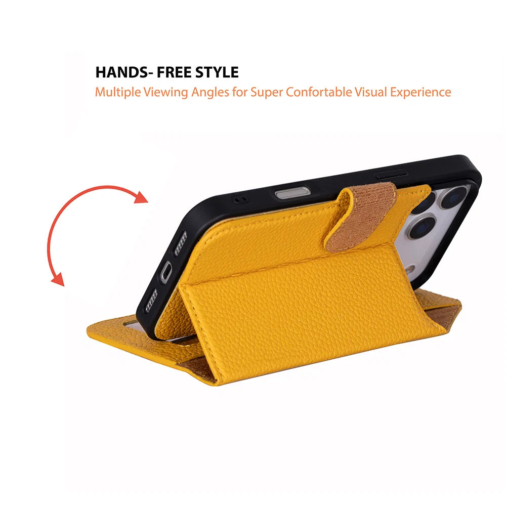 Magic iPhone 17 Pro Max Leather Detachable Wallet Case