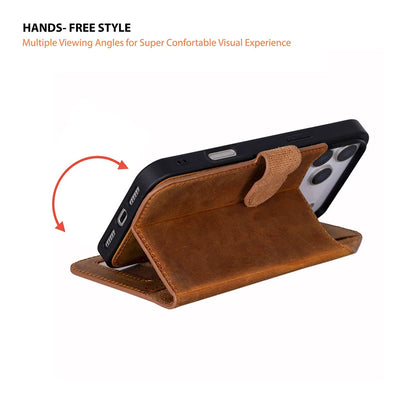 Magic iPhone 17 Pro Detachable Leather Wallet Case – Expanded Palette