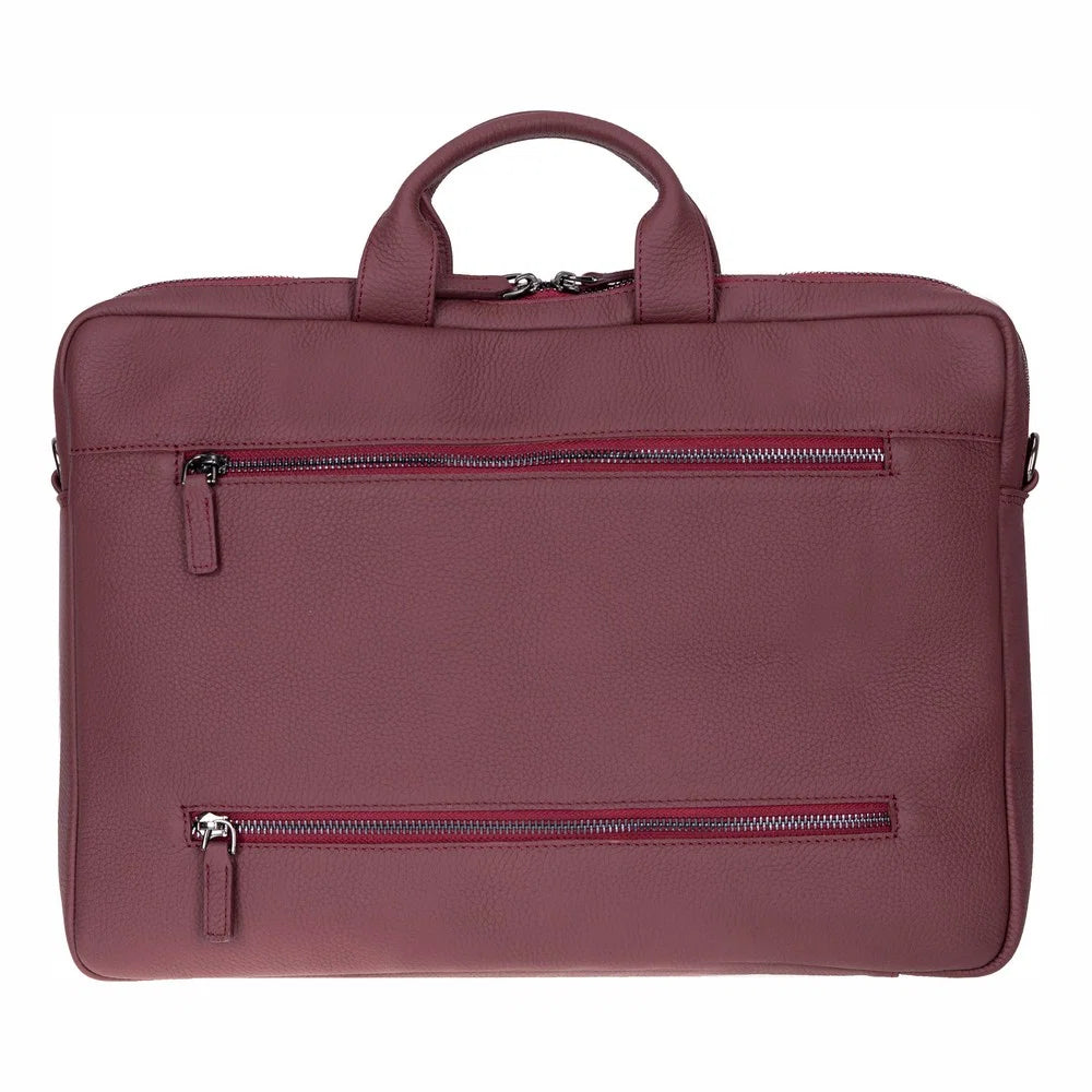 Truro Leather Business Briefcase / Laptop Case 16" with Suitcase