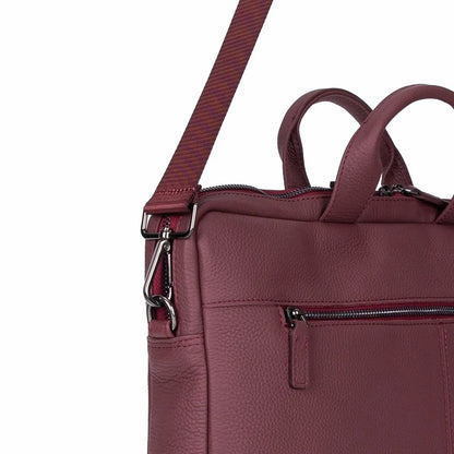 Truro 16-Inch Leather Laptop Briefcase