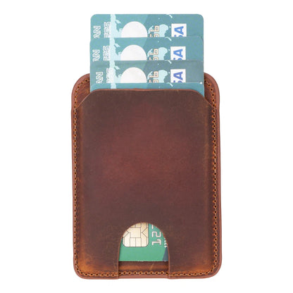 MagFit Magnetic Leather Phone Card Holder