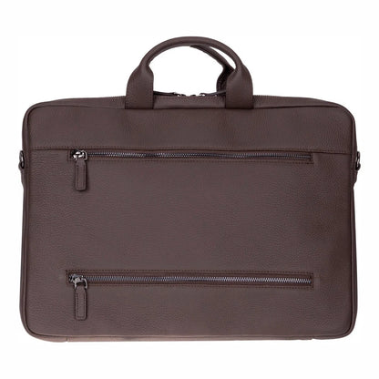 Truro 14-Inch Leather Laptop Briefcase
