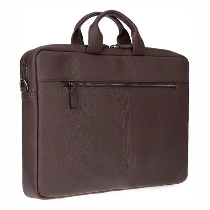 Truro 14-Inch Leather Laptop Briefcase