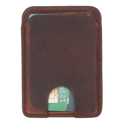 MagFit Magnetic Leather Phone Card Holder