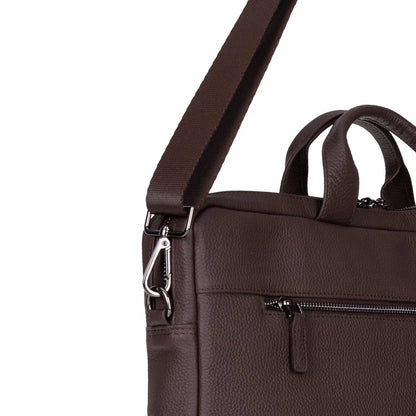 Truro 14-Inch Leather Laptop Briefcase