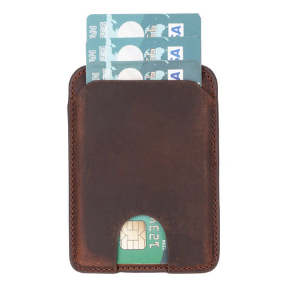 MagFit Magnetic Leather Phone Card Holder