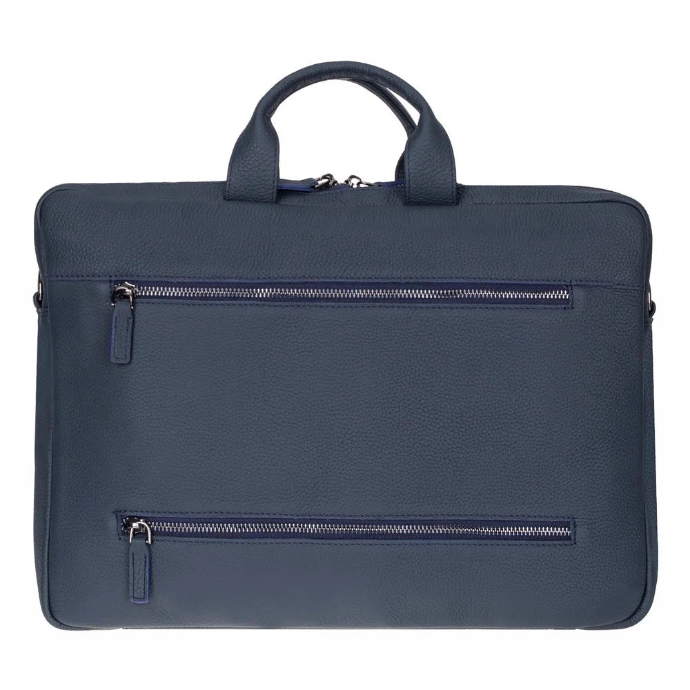 Truro Leather Business Briefcase / Laptop Case 16" with Suitcase