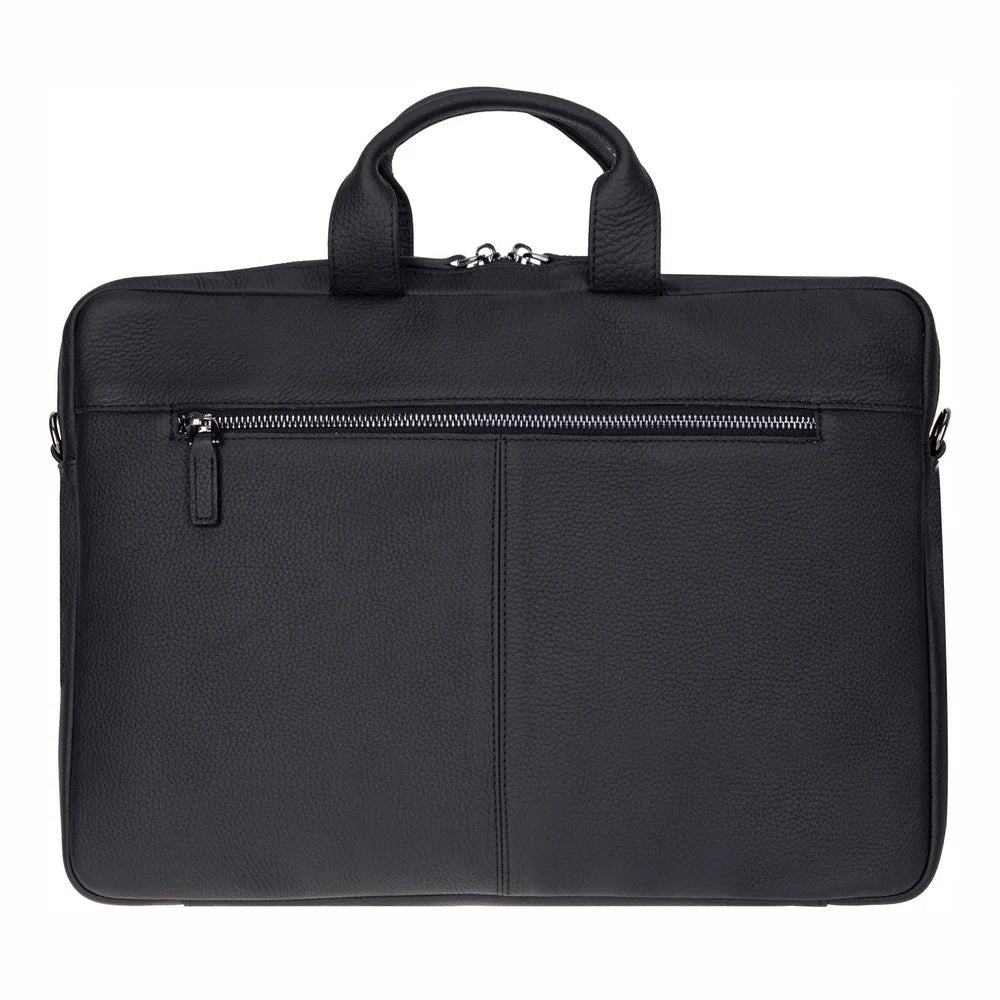 Truro Leather Business Briefcase / Laptop Case 16" with Suitcase