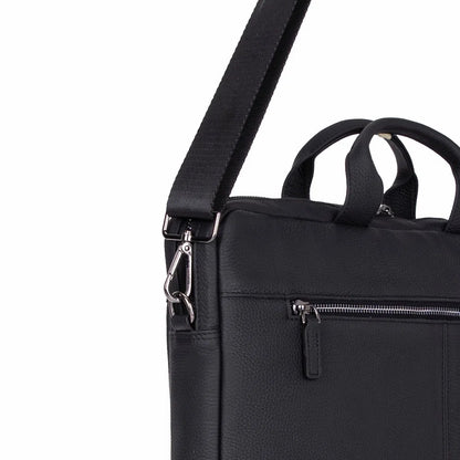 Truro 14-Inch Leather Laptop Briefcase