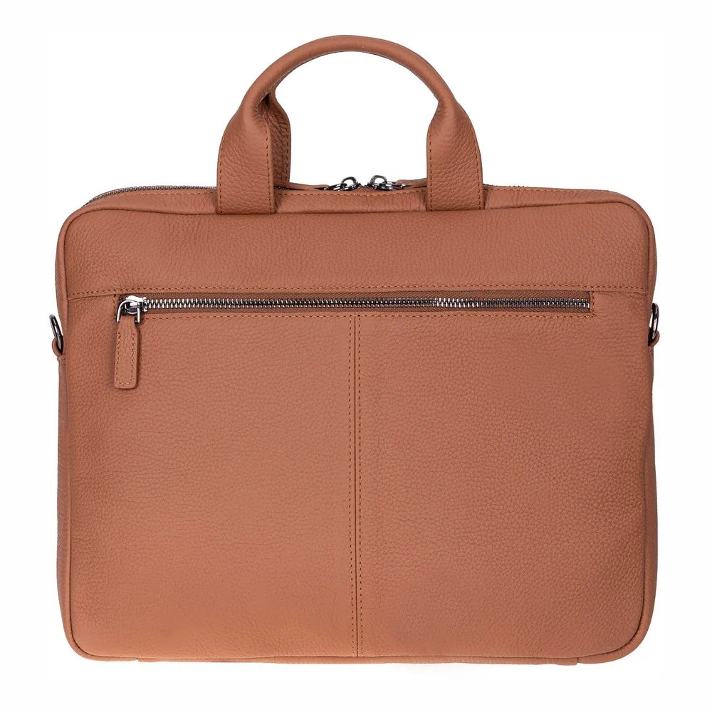 Truro Leather Business Briefcase / Laptop Case 14" with Suitcase