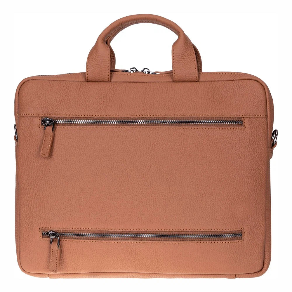 Truro Leather Business Briefcase / Laptop Case 14" with Suitcase