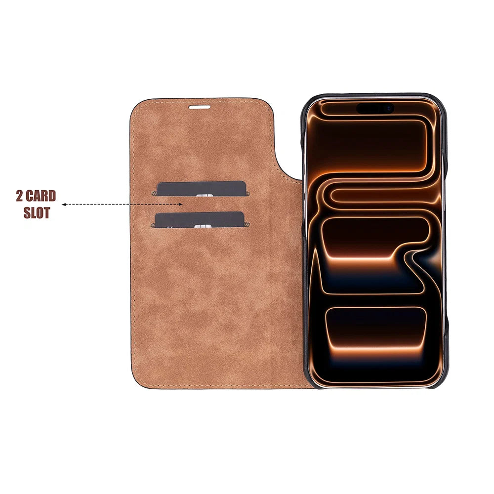 Sonat Leather iPhone 17 Pro Folio Case