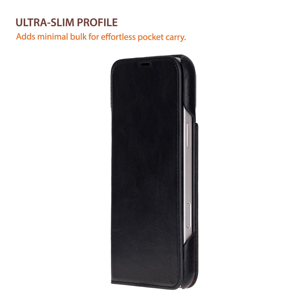 Sonat Leather iPhone 17 Pro Max Folio Case