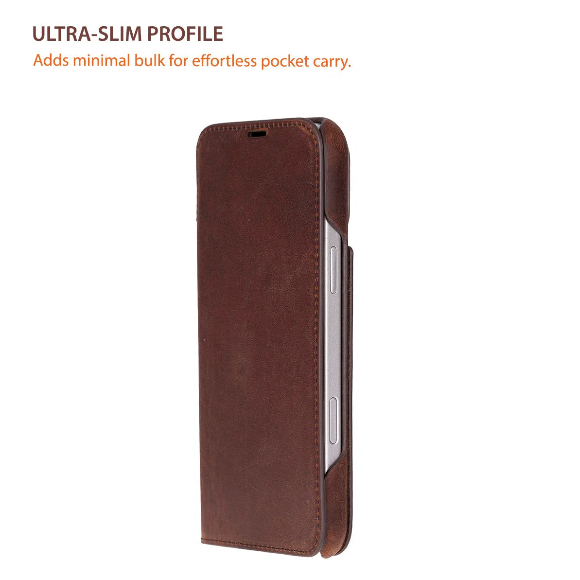 Sonat Leather iPhone 17 Pro Folio Case