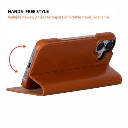Sonat iPhone 17 Leather Folio Case